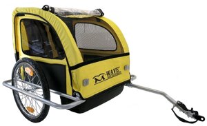 Велоприцеп M-WAVE для перевозки детей или грузов, алюминиевая рама и обод 20", 5-640091