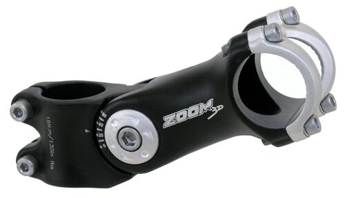Вынос велосипедный ZOOM, внешний, регулируемый,0-60`1-1 1/8", 125/90 мм, руль 31.8 мм, 5-404162