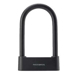 Замок велосипедный ROCKBROS, Bluetooth/отпечаткам пальцев/ключ, длина 230 мм, U-Lock, черный, RB_32210818001