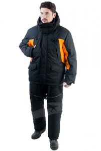 Зимний костюм для рыбалки и охоты TRITON Скиф -40 (Таслан, Черно-оранжевый) Поплавок
