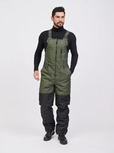 Зимний полукомбинезон/штаны для рыбалки KATRAN АЙСБЕРГ -35°С (Таслан, хаки)