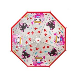 Зонт трость полуавтоматический для девочек ZENDEN