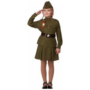 Батик Детская военная форма Солдатка в пилотке, рост 146 см 8009-2-146-76