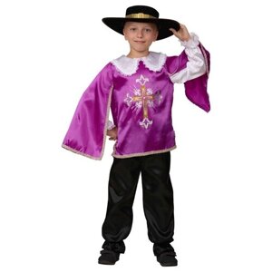 Батик Карнавальный костюм Мушкетер, фиолетовый, рост 122 см 7003-3-122-64