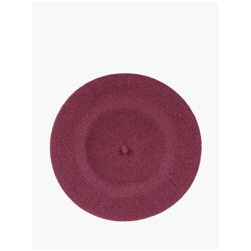 Берет TONAK, демисезон/зима, шерсть, с помпоном, утепленный, размер 11, фиолетовый