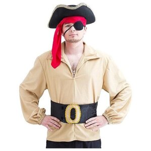 Бока С Взрослый карнавальный костюм Пират, со шляпой, 50-52 размер 2157
