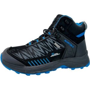 Ботинки EDITEX, зимние, натуральный нубук, светоотражающие элементы, размер 38, синий, черный