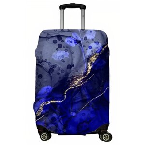 Чехол для чемодана "Blue foil" размер S