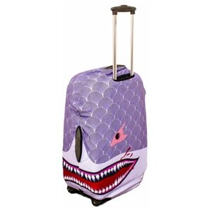 Чехол для чемодана "Фиолетовая акула"S)