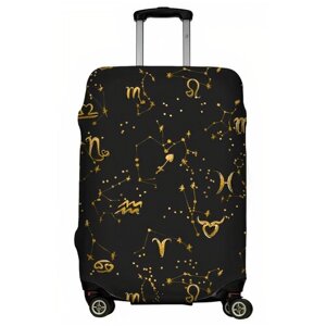 Чехол для чемодана LeJoy, полиэстер, размер L, черный, желтый