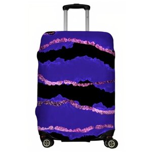 Чехол для чемодана LeJoy, полиэстер, размер S, фиолетовый, черный