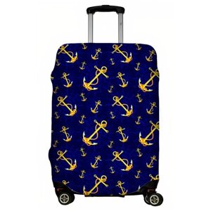 Чехол для чемодана LeJoy, полиэстер, текстиль, размер L, желтый, синий