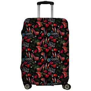 Чехол для чемодана LeJoy, полиэстер, текстиль, размер M, мультиколор