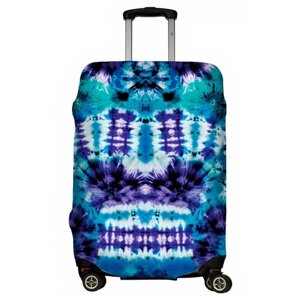 Чехол для чемодана LeJoy, полиэстер, текстиль, размер S, белый, фиолетовый