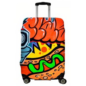 Чехол для чемодана LeJoy, полиэстер, текстиль, размер S, мультиколор