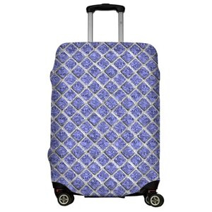 Чехол для чемодана LeJoy, текстиль, полиэстер, размер L, фиолетовый, серый