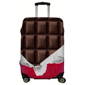 Чехол для чемодана LeJoy, текстиль, размер M, красный, коричневый