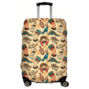 Чехол для чемодана LeJoy, текстиль, размер M, мультиколор