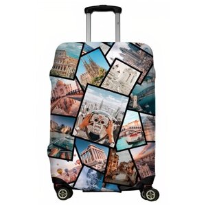Чехол для чемодана "Travel collage" размер S