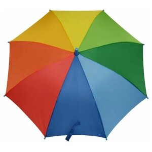 Детский зонт-трость "Радуга" RAINBRELLA полуавтомат CGY65-OZ/голубой