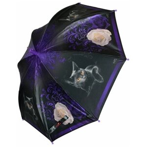 Детский зонт-трость Rain-Brella полуавтомат 1278C/черный