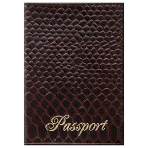 Для паспорта OfficeSpace, натуральная кожа, коричневый