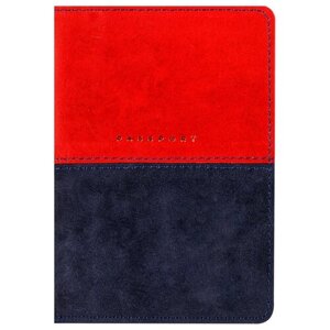 Для паспорта OfficeSpace, натуральная кожа, красный, синий