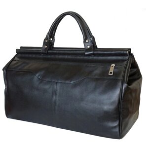 Дорожная сумка-саквояж кожаная Carlo Gattini Classico Otranto 4006-01 black