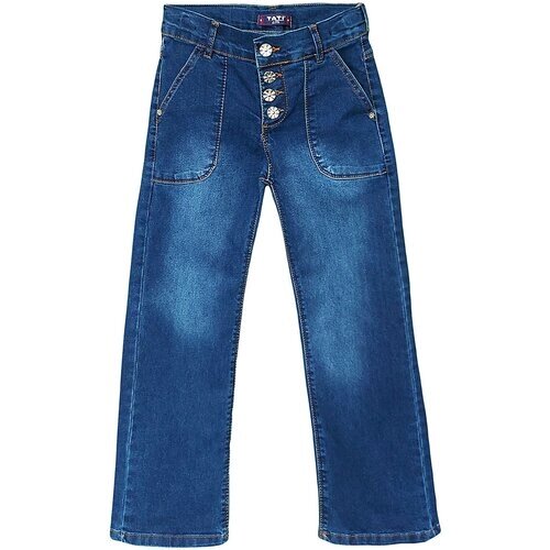 Джинсы для дев., цв. синий, размер 9-10, рост 134, бренд TATI Jeans (Турция)