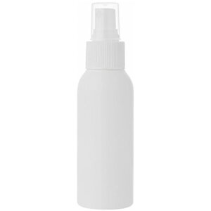 Флакон белый с кнопочным распылителем для духов, лосьона, антисептика - 100мл. (16 штук)