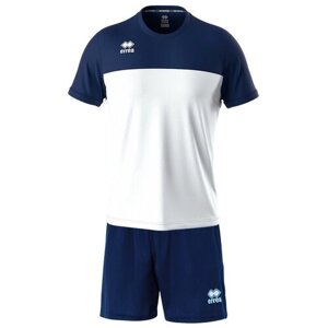 Форма Errea волейбольная, футболка и шорты, размер XL, белый, синий