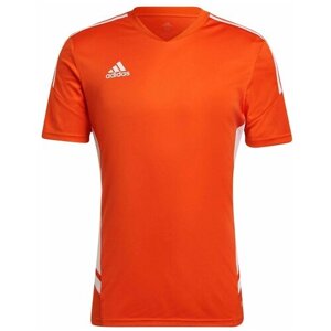 Футбольная футболка adidas, силуэт прямой, размер m, красный