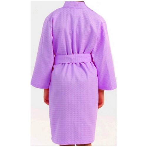 Халат Усадьба Черниковых, длинный рукав, карманы, размер 40, фиолетовый