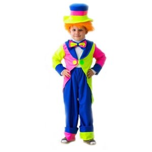 Карнавальный костюм клоун в шляпе, арт. 1971, Рост: 122-134 см, Возраст: 5-8 лет