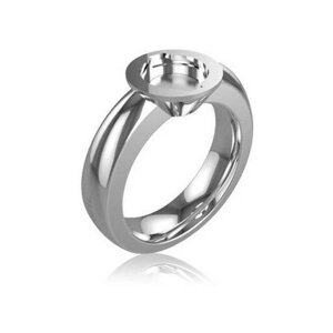 Кольцо Breil Milano, нержавеющая сталь, размер 18.5, белый