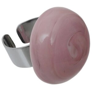 Кольцо Divetro, муранское стекло, розовый
