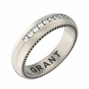 Кольцо Grante белое золото, 585 проба, бриллиант, размер 16.5, белый