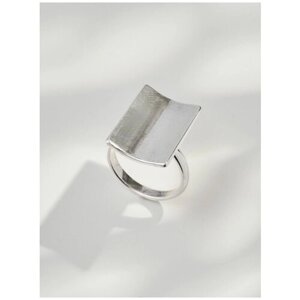 Кольцо на две фаланги Shine & Beauty, латунь, серебрение, размер 20, серебряный