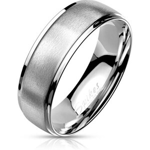 Кольцо обручальное Spikes, нержавеющая сталь, размер 16, серебряный
