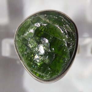 Кольцо True Stones, хромдиопсид, размер 17, зеленый