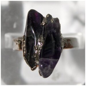 Кольцо True Stones, медь, аметист, размер 20, фиолетовый