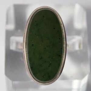 Кольцо True Stones, нефрит, размер 18, зеленый