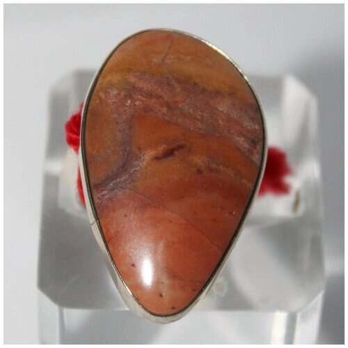 Кольцо True Stones, яшма, размер 18.5, оранжевый, коричневый