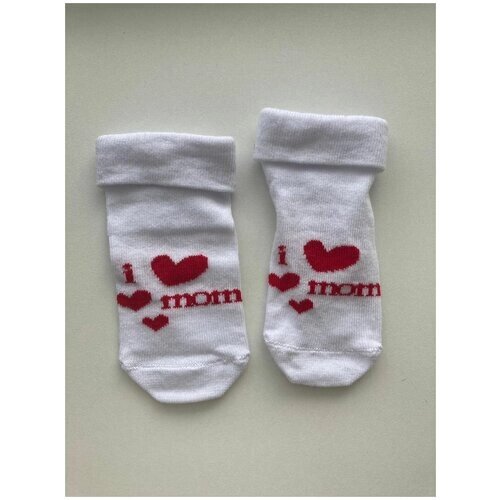 Комплект детских носков (2шт) ALEX BABY белый/серый 12-18 месяцев