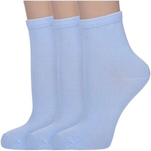 Комплект из 3 пар детских носков Akos рис. 000, голубые, размер 14