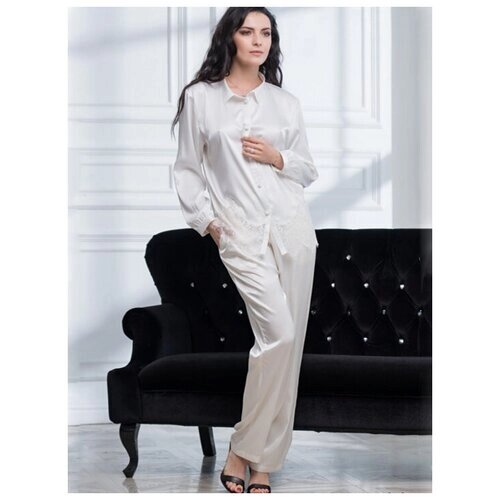 Комплект MIA-AMORE, блуза, брюки, размер S, белый