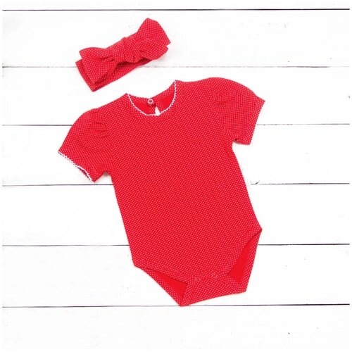 Комплект одежды АЛИСА для девочек, повязка, размер 80, красный