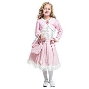 Комплект одежды Cascatto, болеро и юбка, нарядный стиль, размер 122, розовый