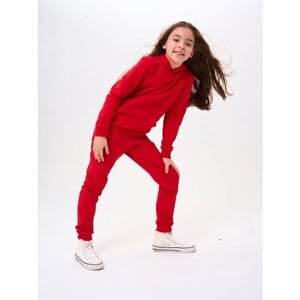 Комплект одежды IVDT37, толстовка и брюки, спортивный стиль, размер 140-146, красный