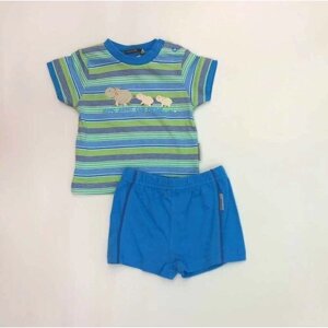 Комплект одежды Jacky для мальчиков, кофта и брюки, повседневный стиль, размер 62, голубой